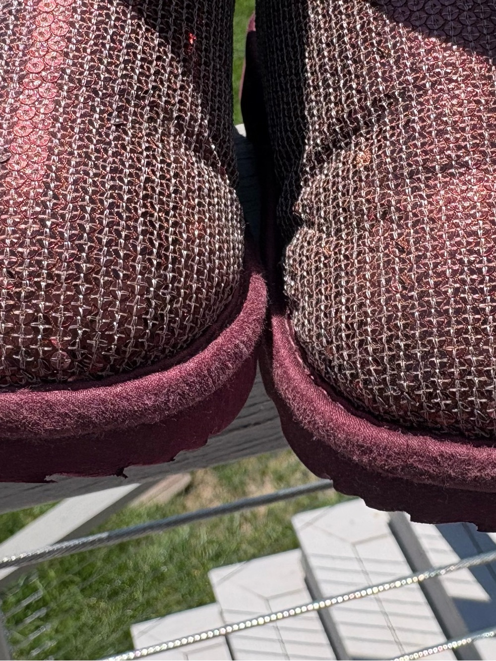 UGG Kids Plum/Merlot Knit Booties